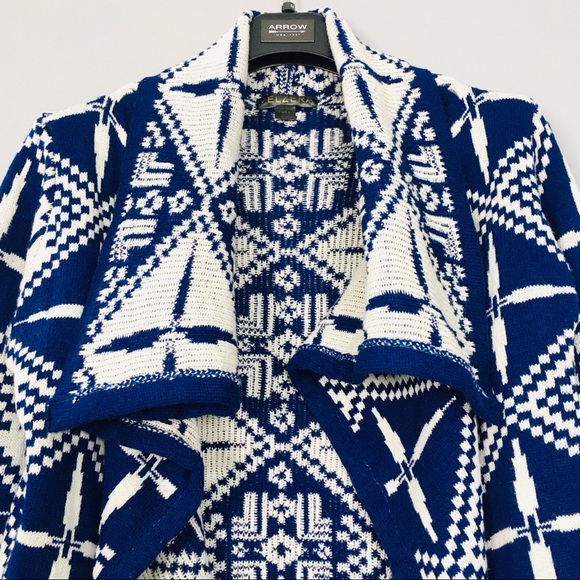 Velzera Cozy Southwest Open Front Cardigan Sweater - Picture 3 of 6